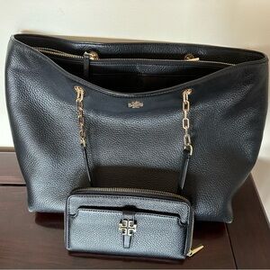 Tory Burch hand bag & Wallet